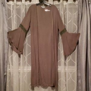 Bohemian bell sleeves duster
